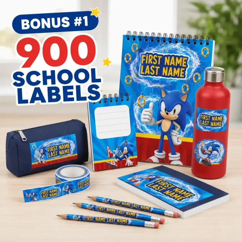 900 School Labels