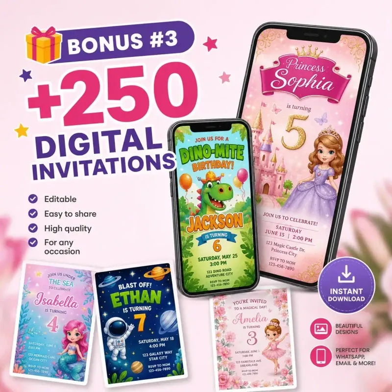 +250 Digital Invitations