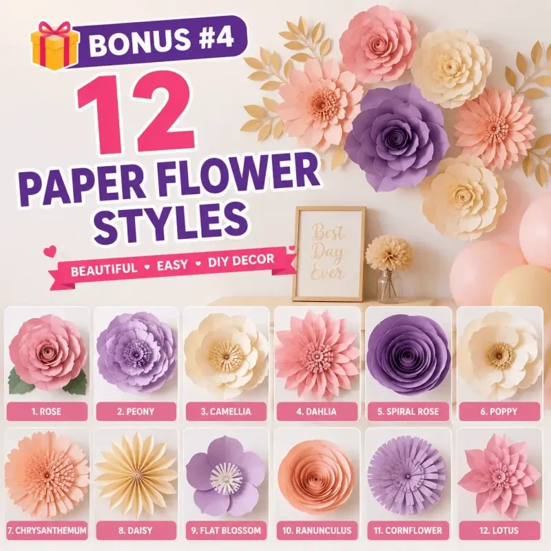 12 Paper Flower Styles